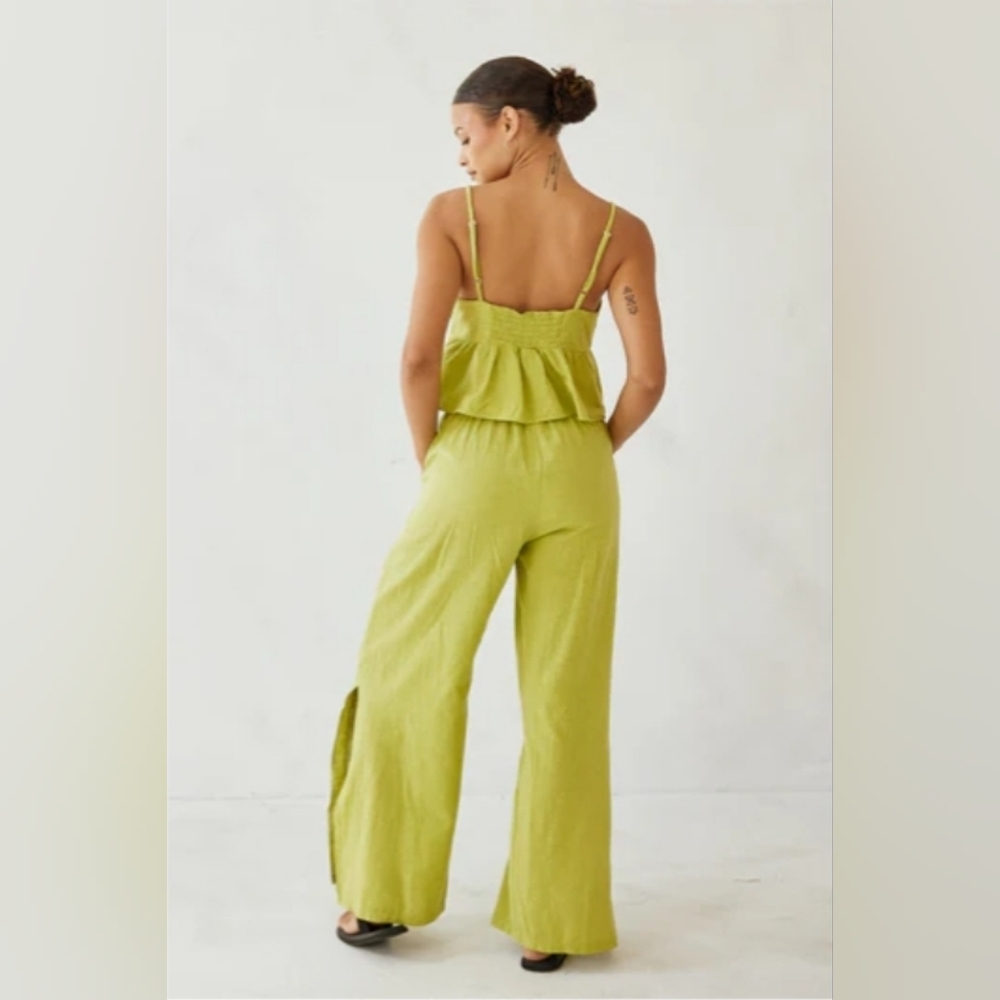 Blanco By Nature Aria Split Side Pant Pistachio Size Large